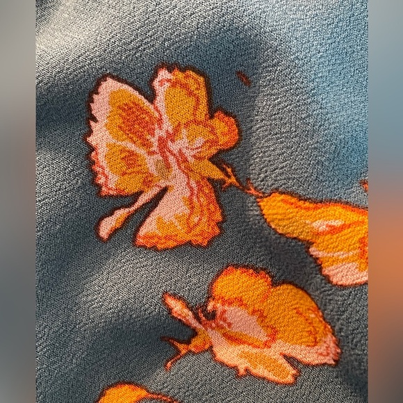 FREE PEOPLE So Sweetly Floral green Juniper Midi Maxi Dress Small Cottagecore - Picture 8 of 9